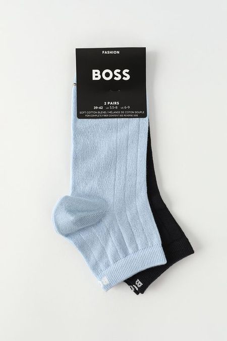 Набор из 2 пар укороченных хлопковых носков BOSS