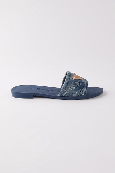 Пантолеты шлепанцы с логотипом Guess