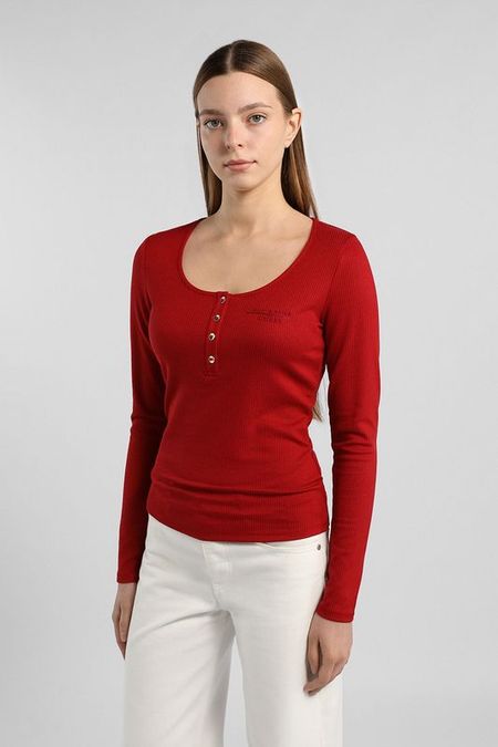 Лонгслив с вырезом Guess
