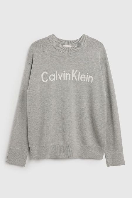 Джемпер хлопковый с логотипом Calvin Klein Jeans