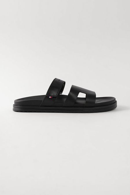 Пантолеты шлепанцы кожаные Tommy Hilfiger
