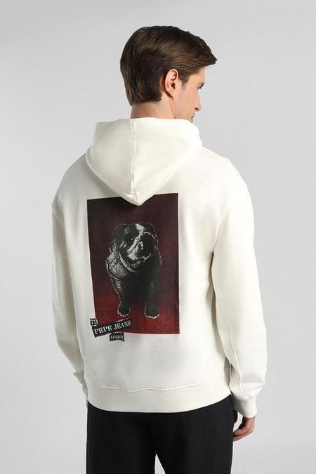 Худи хлопковое с принтом PEPE JEANS