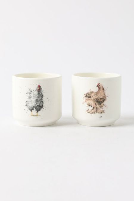 Набор из 2 фарфоровых подставок для яиц Wrendale Designs Royal Worcester