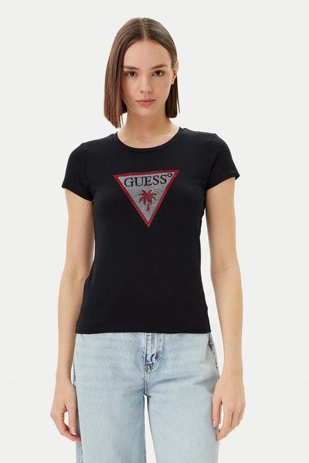 Футболка хлопковая с логотипом Guess