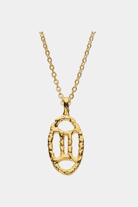 Позолоченная подвеска знак зодиака Близнецы RINGSTONE