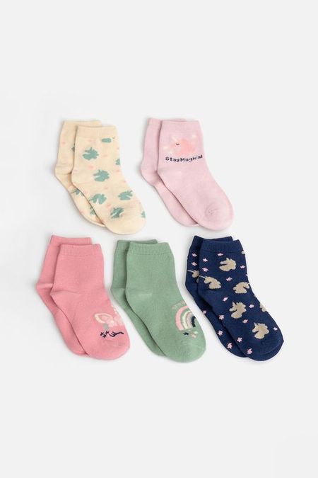 Набор из 5 пар хлопковых носков ACOOLA