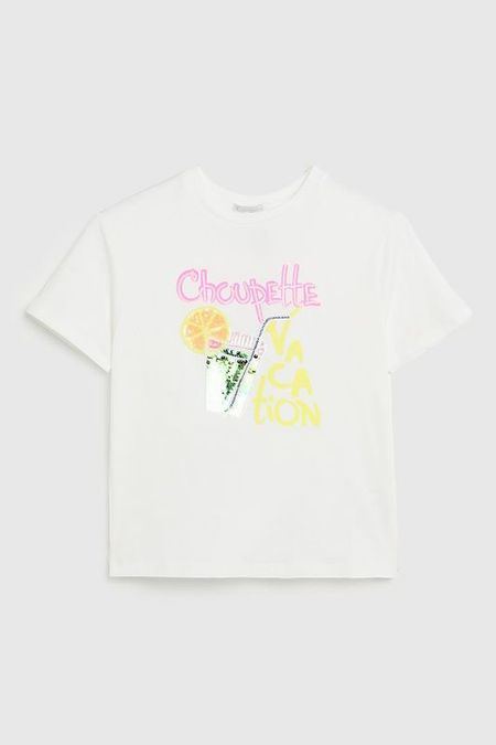 Футболка хлопковая с принтом Choupette
