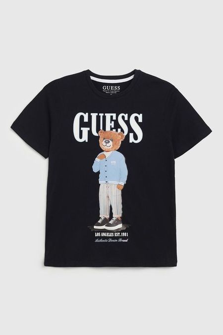 Футболка хлопковая с принтом Guess