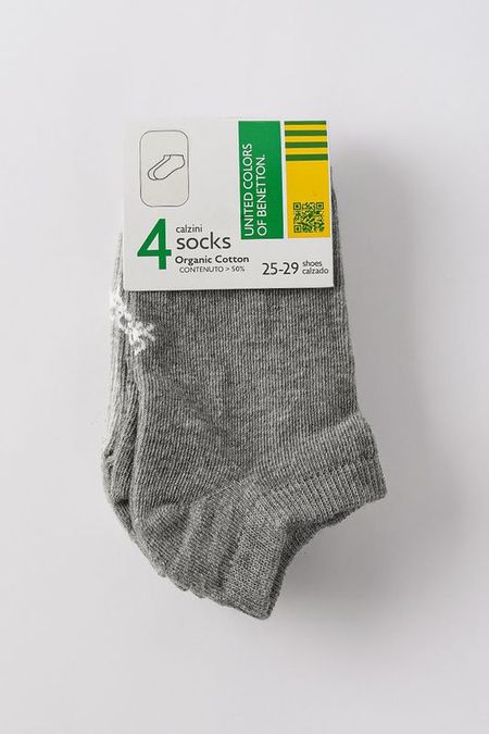 Набор из 4 пар хлопковых носков Benetton Undercolors