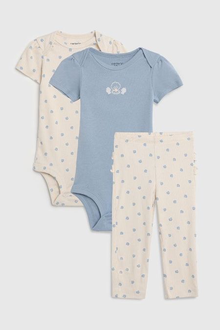 Комплект хлопковый из 2 боди и брюк Carter's
