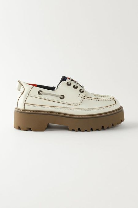 Полуботинки кожаные на высокой подошве Tommy Hilfiger