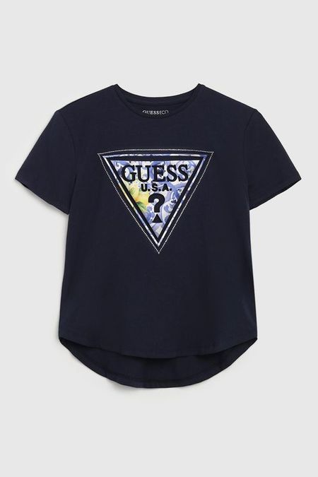 Футболка хлопковая с логотипом Guess