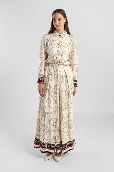 Платье-рубашка макси с поясом Marciano by Guess