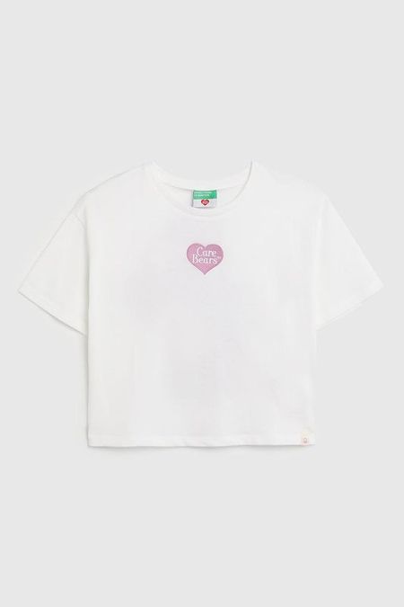 Футболка хлопковая с принтом Benetton