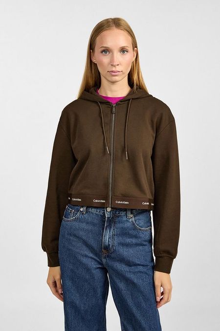 Толстовка на молнии с капюшоном Calvin Klein Jeans