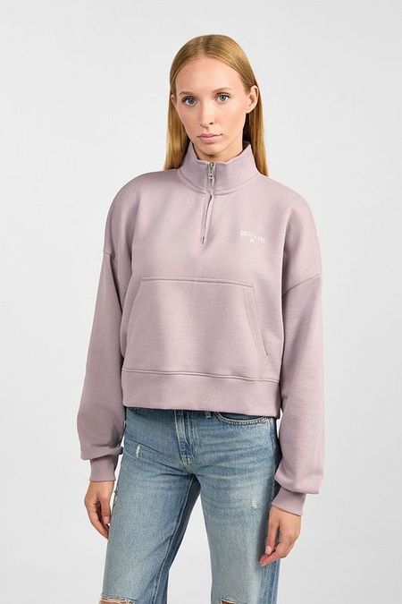 Толстовка хлопковая с воротником на молнии Guess Jeans