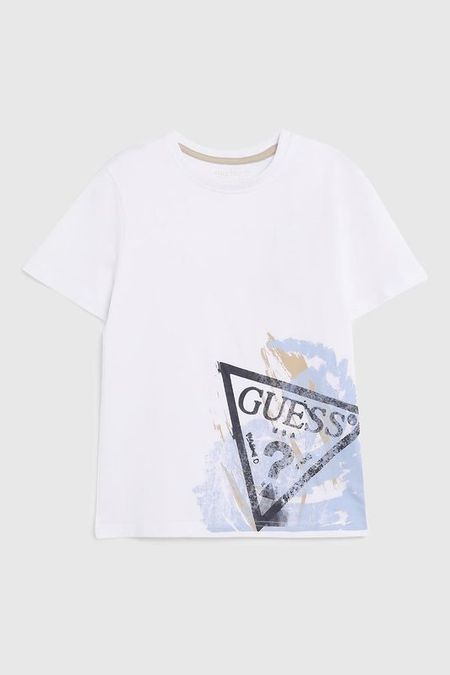 Футболка хлопковая с принтом Guess
