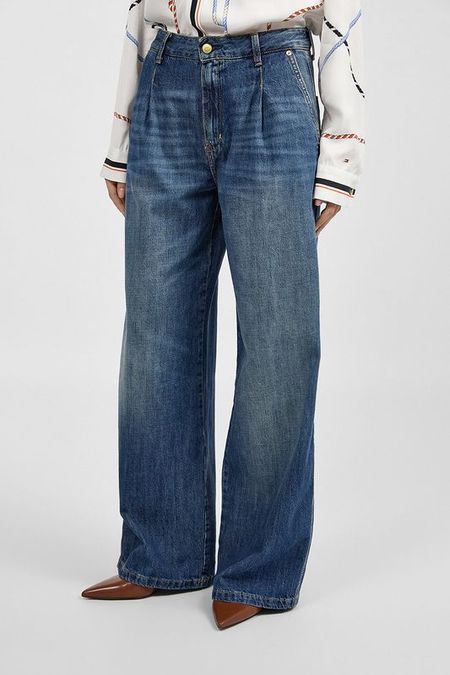 Джинсы с защипами свободного кроя Tommy Hilfiger