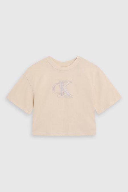 Футболка хлопковая с логотипом Calvin Klein Jeans