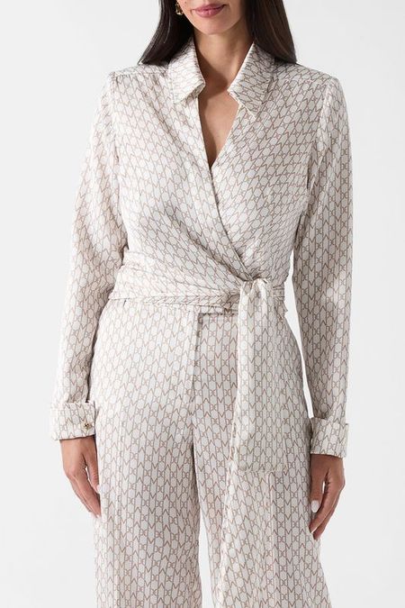 Блуза с запахом на завязках Marciano by Guess