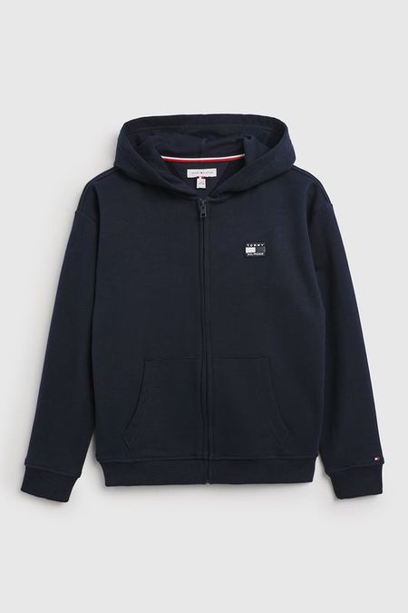Толстовка хлопковая с капюшоном на молнии Tommy Hilfiger