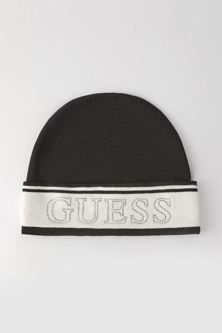 Шапка хлопковая со стразами Guess