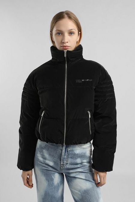 Куртка утепленная с воротником стойкой Karl Lagerfeld Jeans
