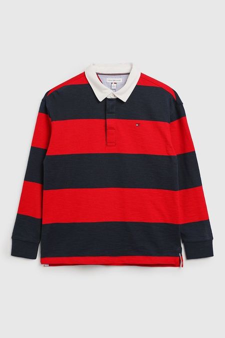 Поло с длинным рукавом в полоску Tommy Hilfiger