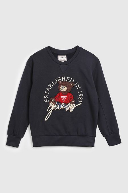 Свитшот хлопковый с принтом Guess