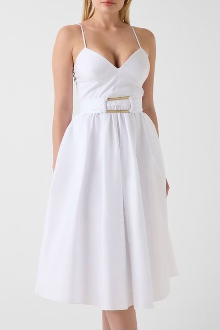Платье хлопковое с лифом на бретельках Marciano by Guess
