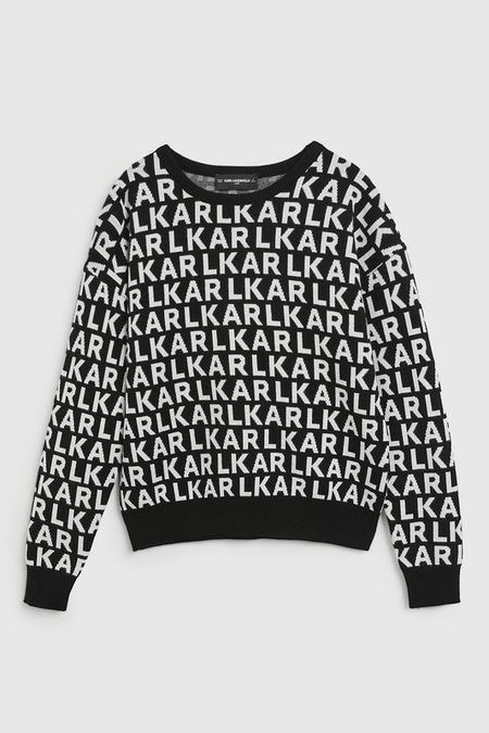Джемпер из вискозы с принтом Karl Lagerfeld