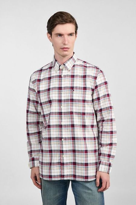Рубашка хлопковая в клетку Tommy Hilfiger