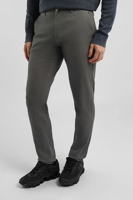 Брюки хлопковые зауженного кроя TOM TAILOR