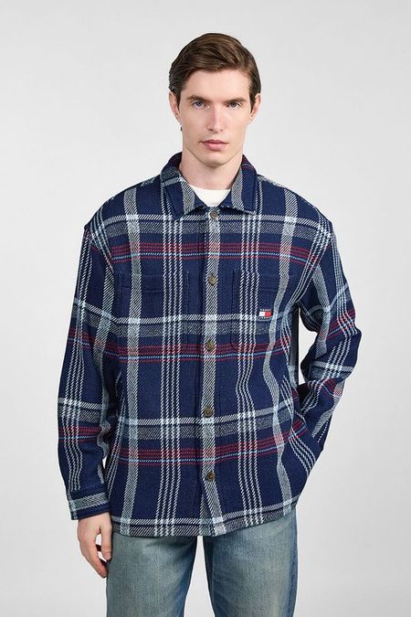 Рубашка хлопковая в клетку Tommy Jeans