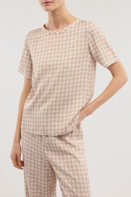 Блуза с коротким рукавом из вискозы Trussardi