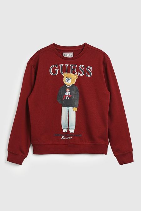 Свитшот хлопковый с логотипом Guess
