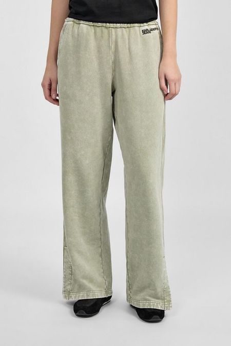Брюки хлопковые на эластичном поясе Karl Lagerfeld Jeans
