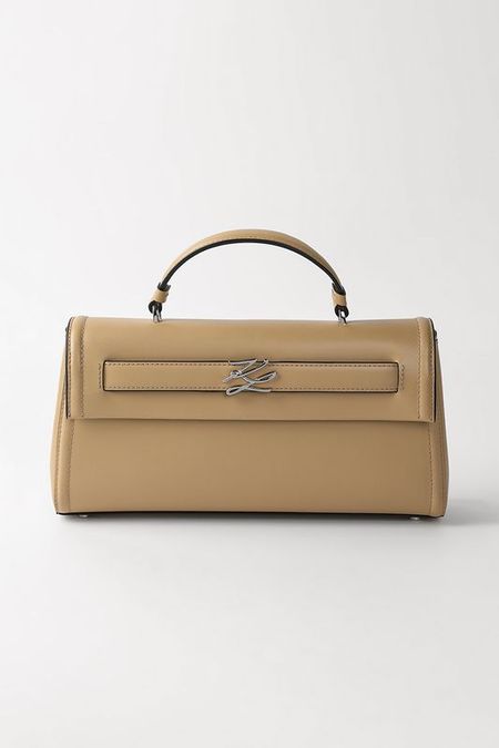 Сумка сэтчел кожаная Autograph Karl Lagerfeld