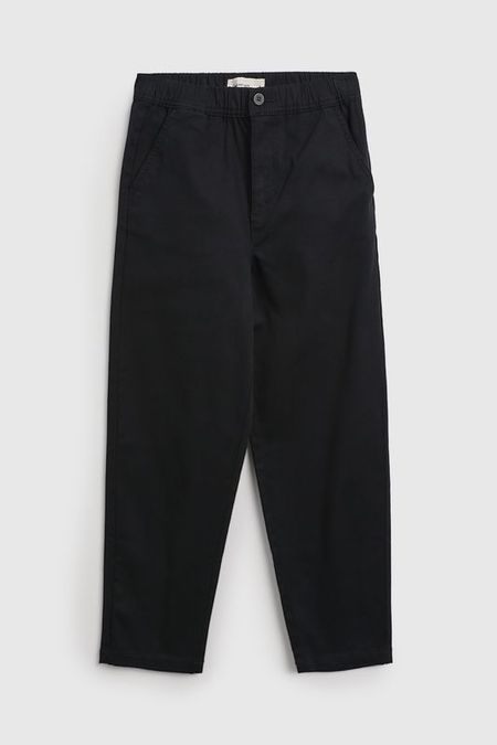 Брюки хлопковые на эластичном поясе Calvin Klein Jeans