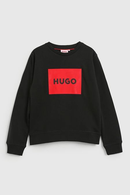 Свитшот хлопковый с логотипом HUGO