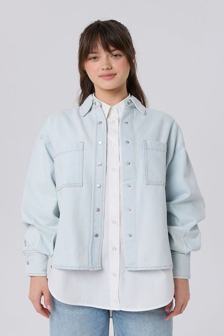 Рубашка джинсовая на кнопках Lee Cooper