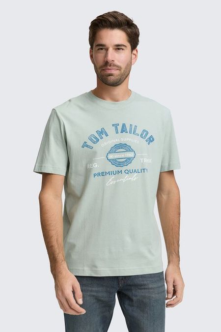 Футболка хлопковая с логотипом TOM TAILOR
