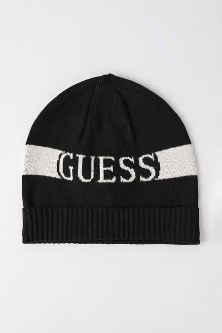 Шапка хлопковая с отворотом Guess
