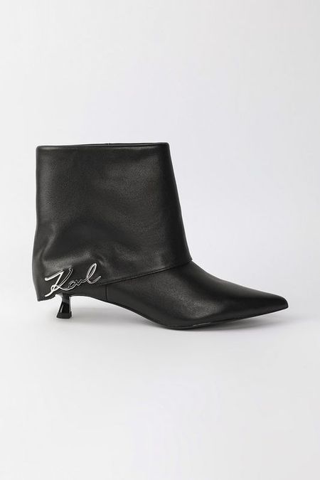 Ботильоны кожаные Karl Lagerfeld