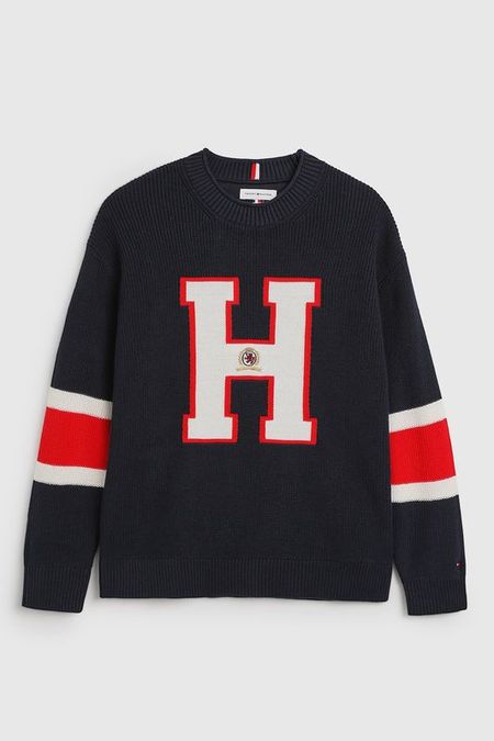 Джемпер хлопковый с логотипом Tommy Hilfiger