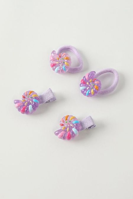 Набор из 2 резинок и 2 заколок KIDSPARAD