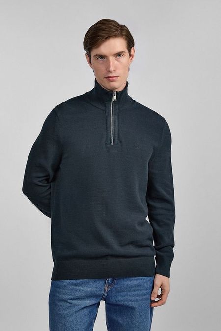 Джемпер хлопковый с воротником на молнии Marc O'Polo