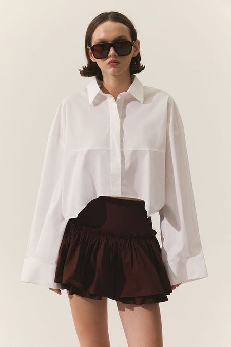 Рубашка укороченная TOPTOP