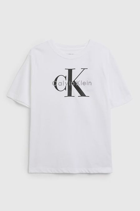 Футболка хлопковая с логотипом Calvin Klein Jeans