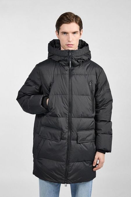 Пуховик с капюшоном удлиненный Marc O'Polo